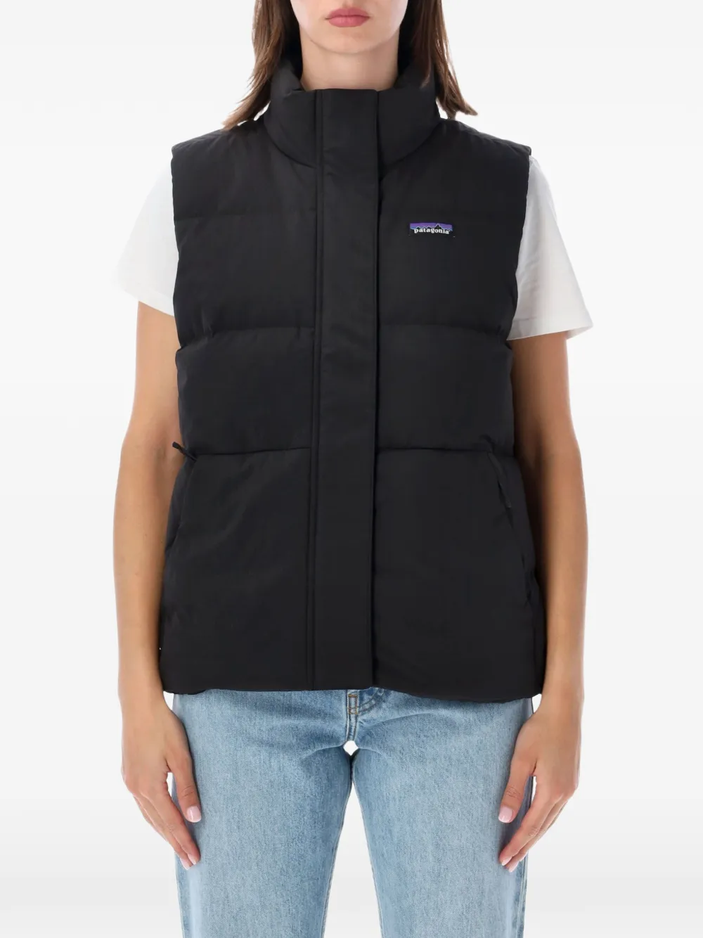 Patagonia Sisar high-neck down vest - Schwarz