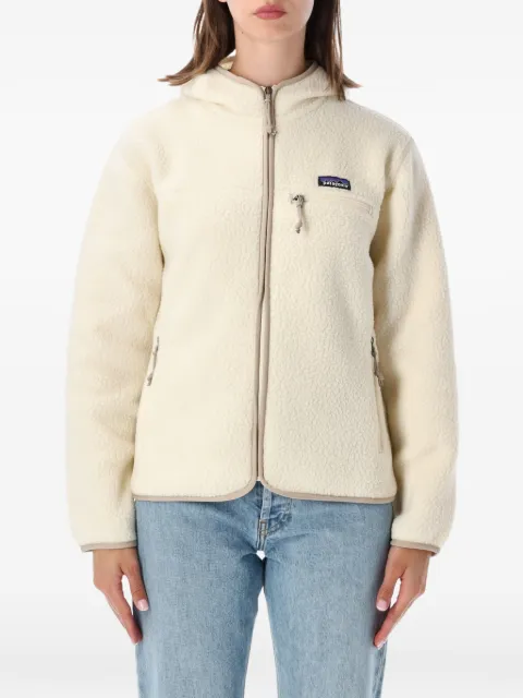 Patagonia fleece-texture hooded jacket