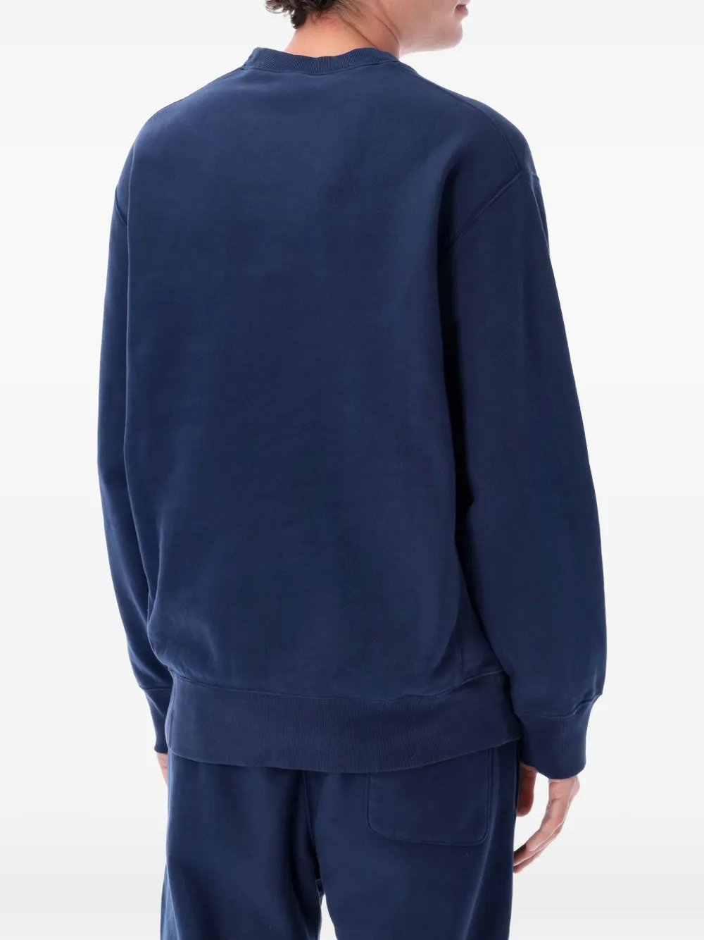 Champion Reverse Weave sweater met geborduurd logo Blauw