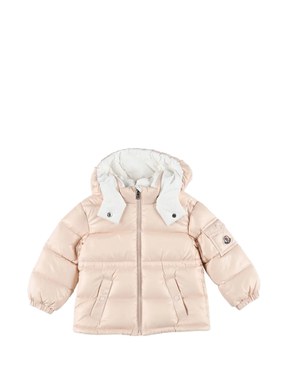 Moncler Enfant Bady gewatteerde jas met capuchon Roze