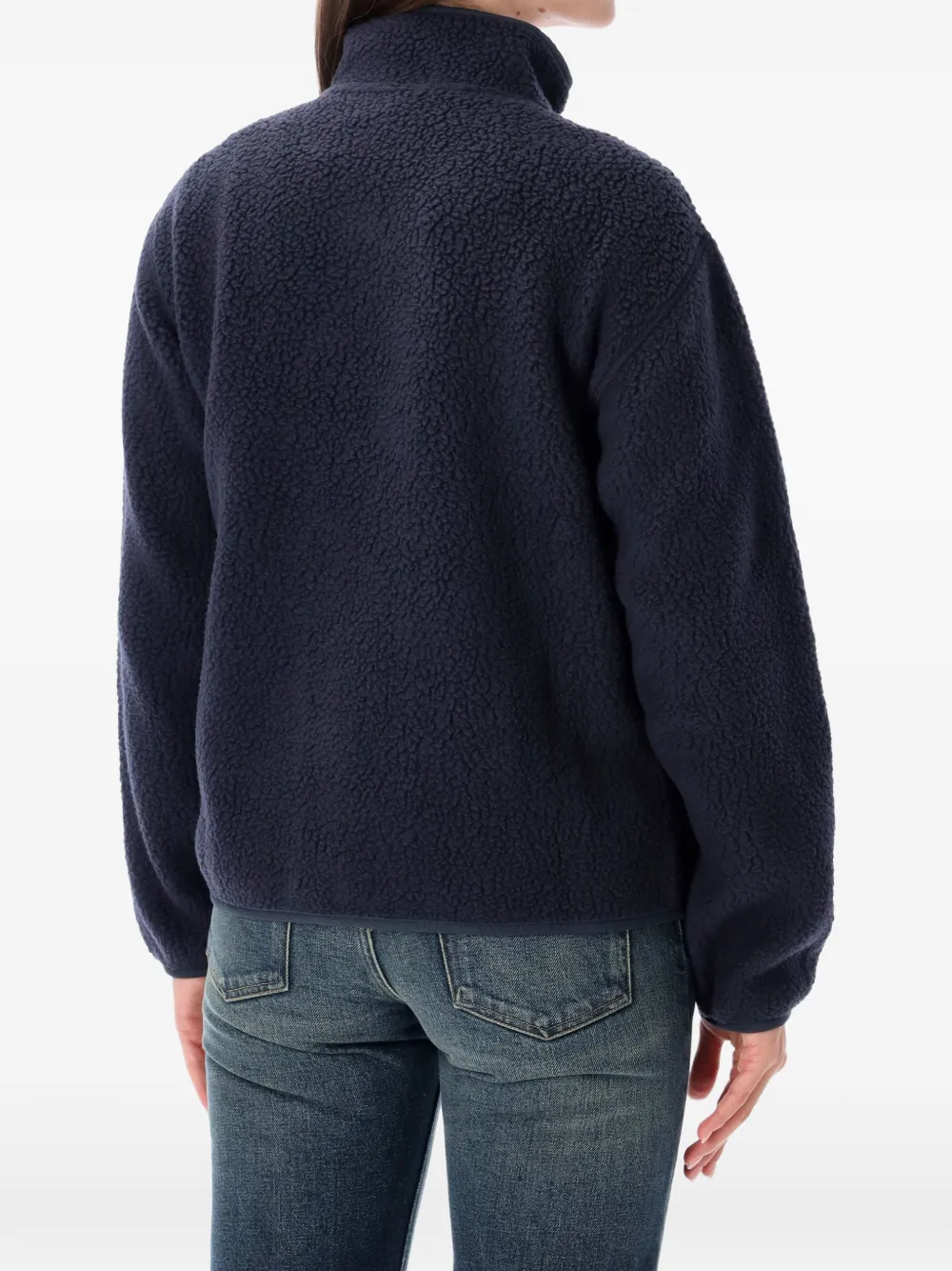Patagonia Fleece jack met rits Blauw