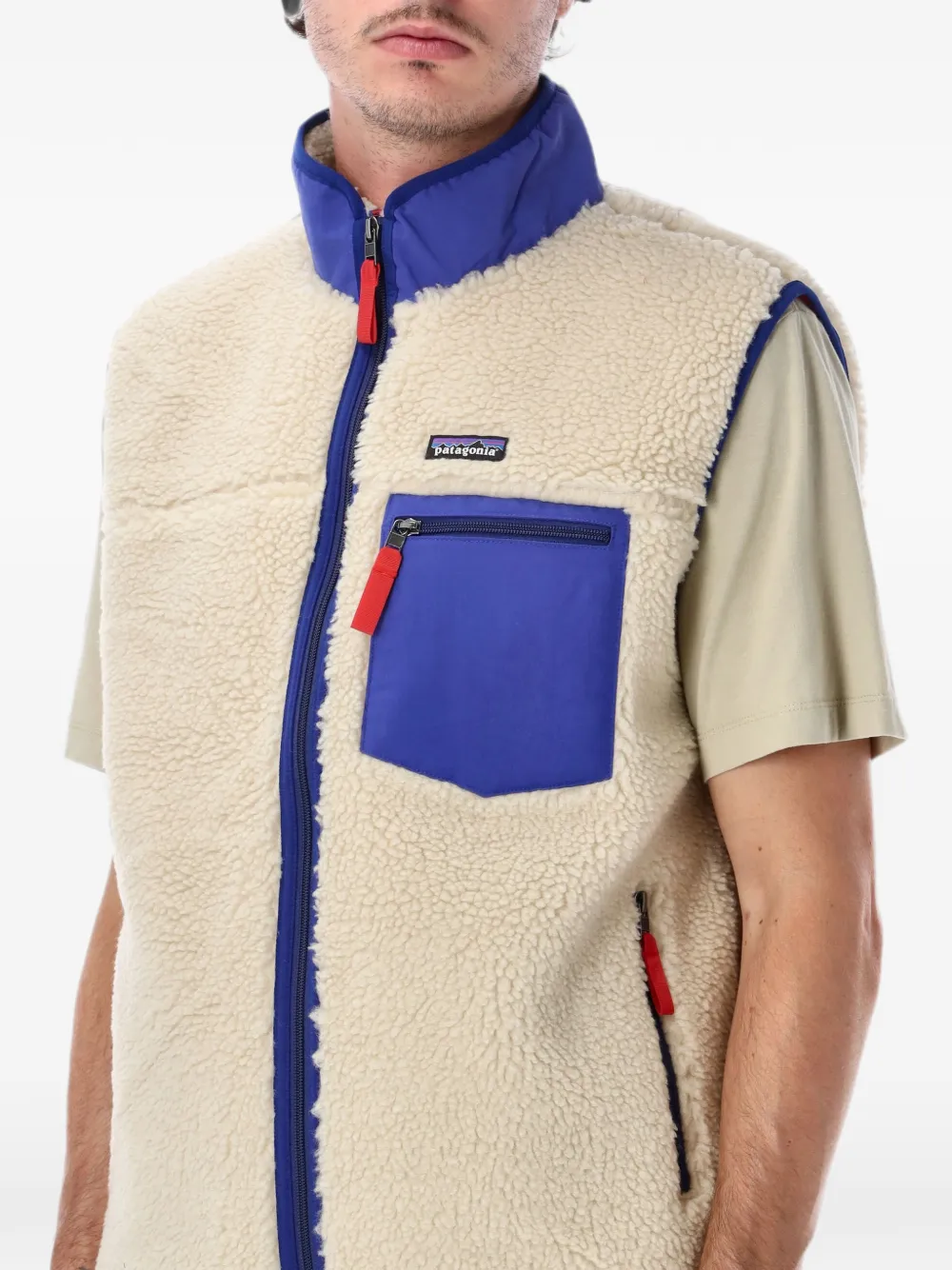 Patagonia Classic Retro-X fleece top met rits Beige