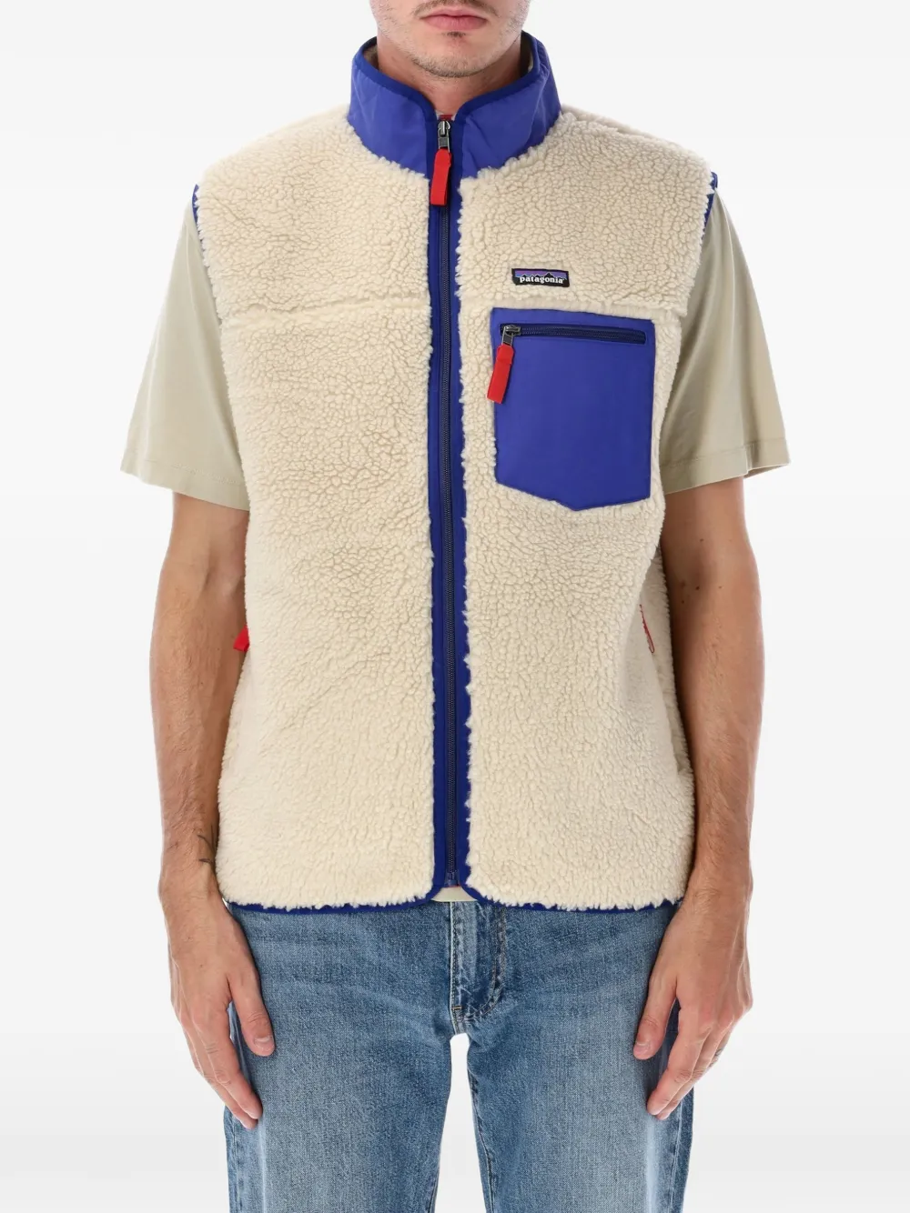 Patagonia Classic Retro-X® fleece zip-up vest - Nude