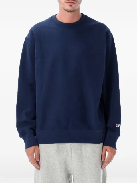 Champion logo-patch long-sleeve sweatshirt