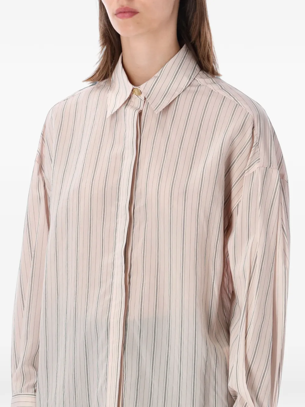 Sessùn Mabel blouse met verticale streep Roze
