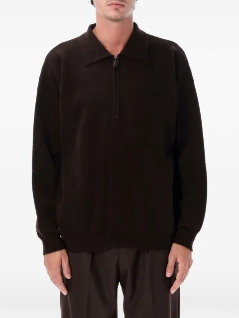 Roberto Collina quarter-zip chest-pocket sweater