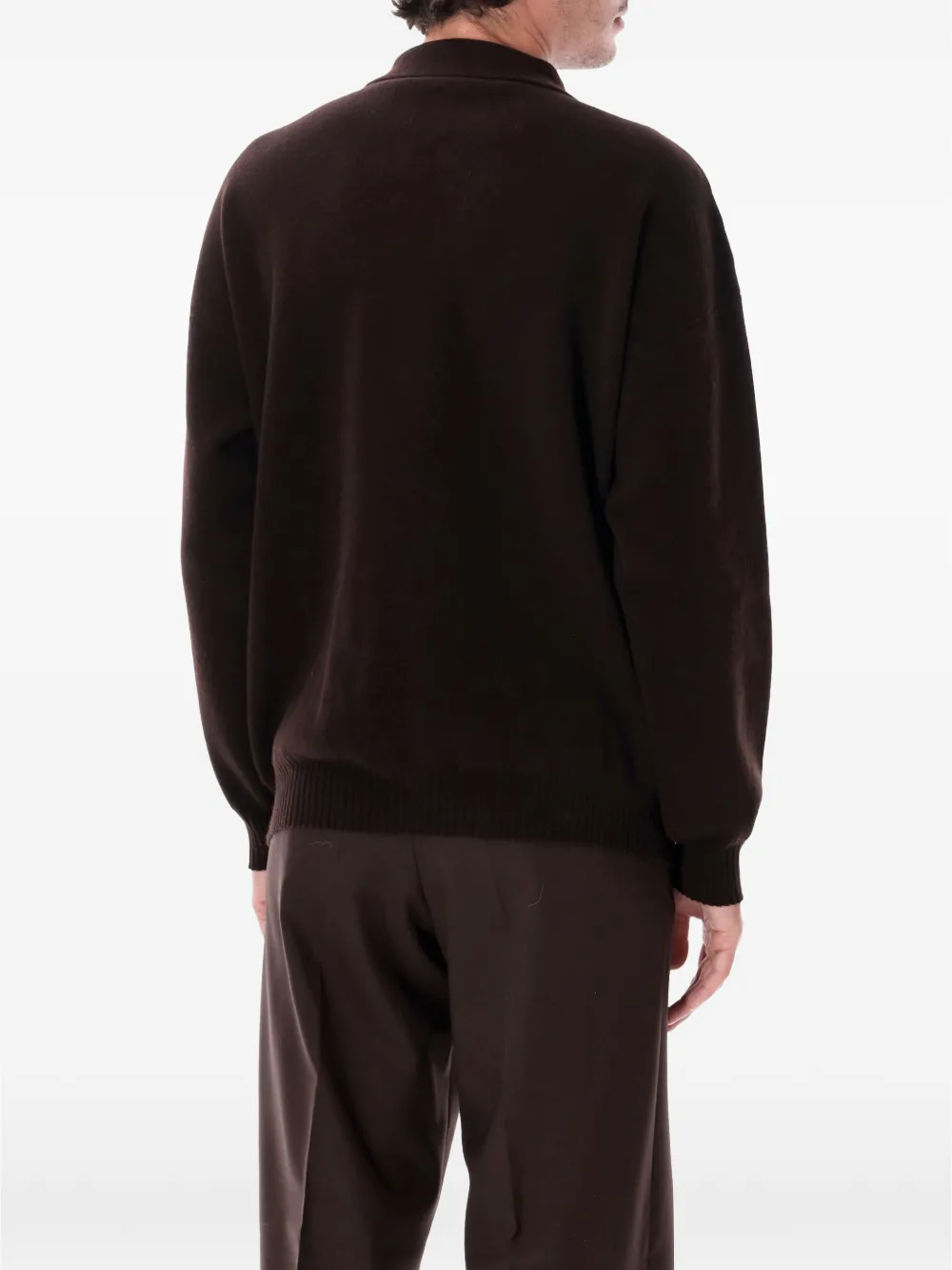 Roberto Collina quarter-zip chest-pocket sweater Bruin