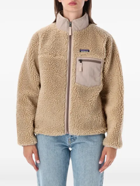 Patagonia fleece-texture zipped jacket