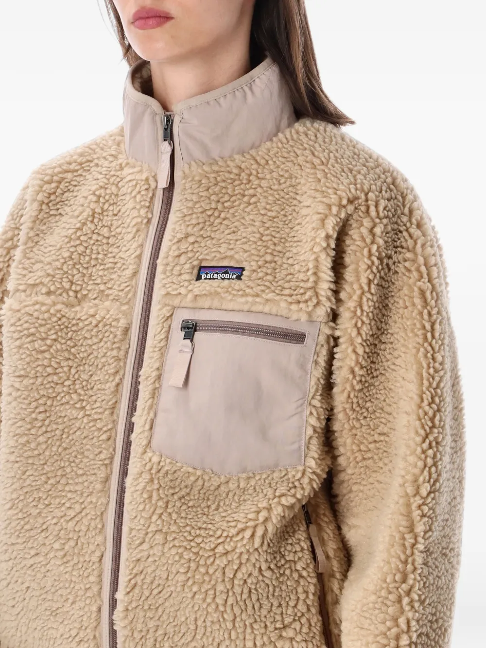 Patagonia Jack met rits Beige