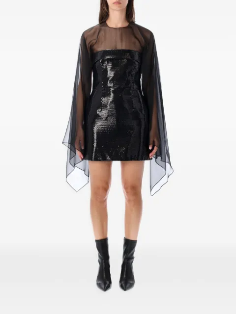 Alberta Ferretti vestido corto con detalles de lentejuelas