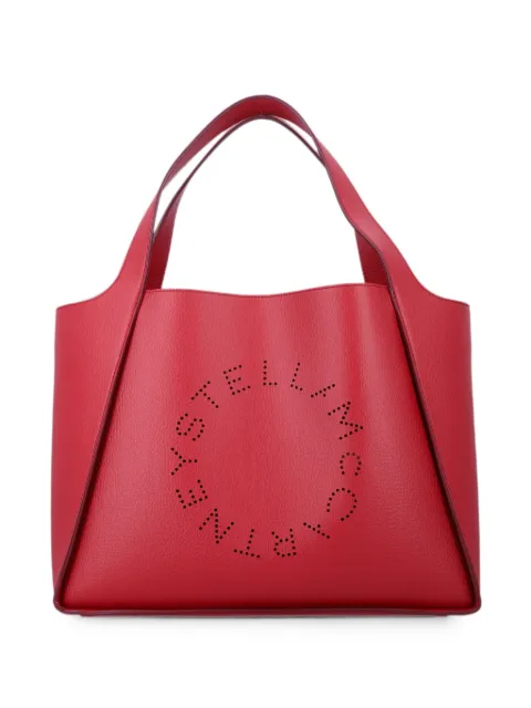 Stella McCartney bolso shopper con logo perforado