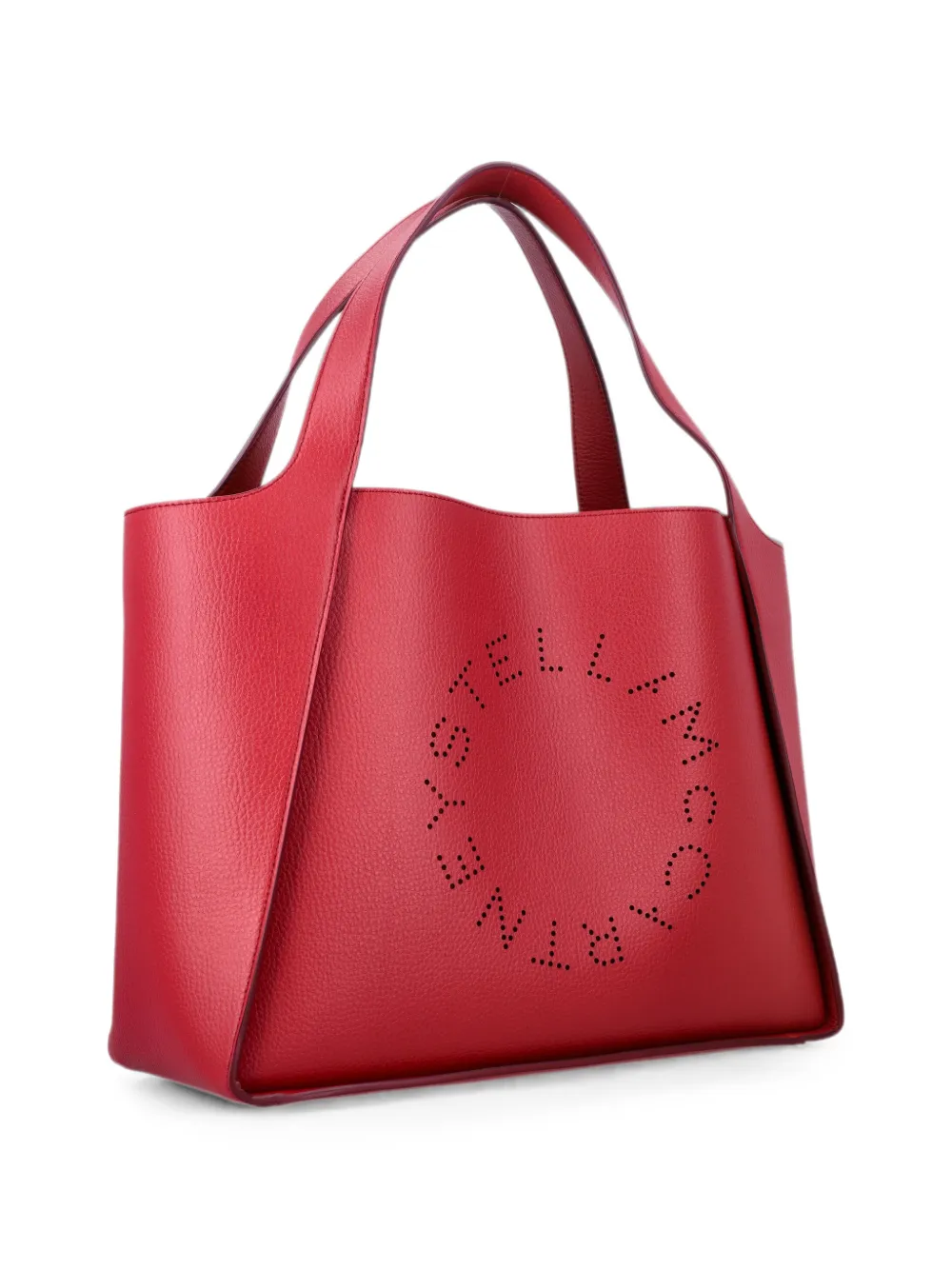 Stella McCartney Shopper met geperforeerd logo Rood