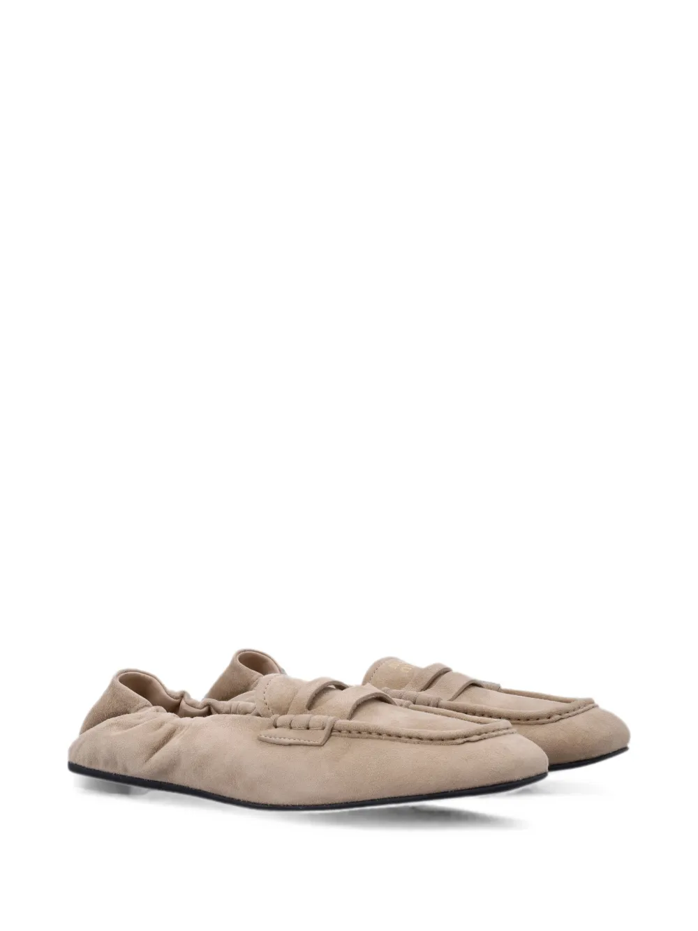 Miu elasticated penny sneakers Beige