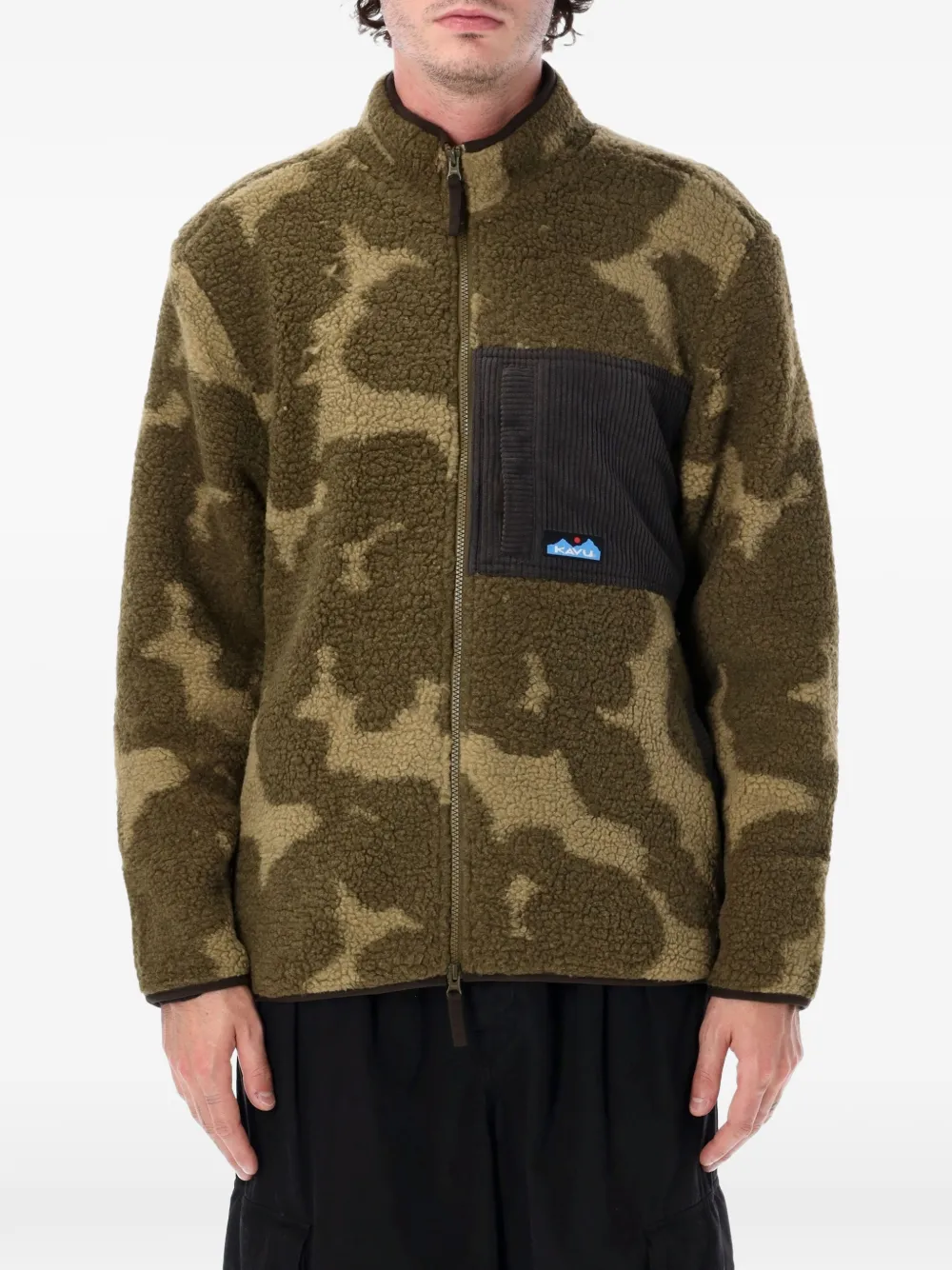 KAVU Wayside camouflage-print fleece jacket - Vert KAVU Wayside camouflage-print fleece jacket - Vert
