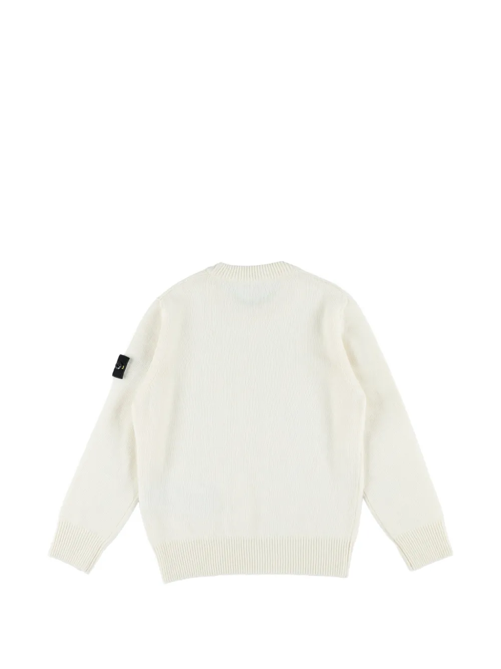 Stone Island Junior Trui met Compass-logopatch Beige