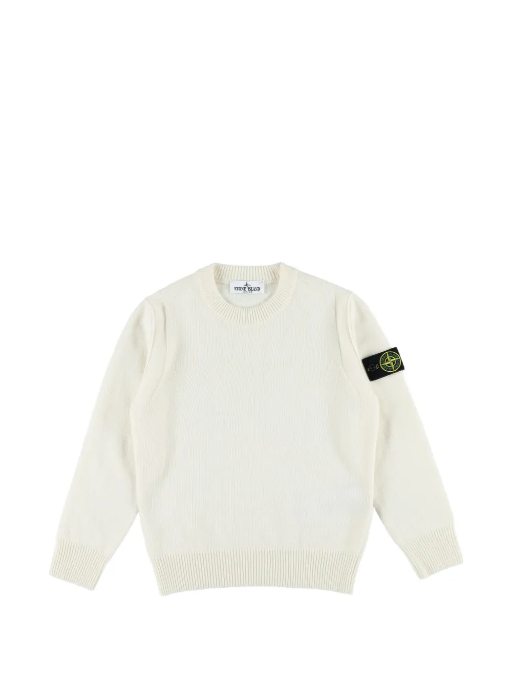 Stone Island Junior Pullover mit Kompass-Patch | Nude | Image 1