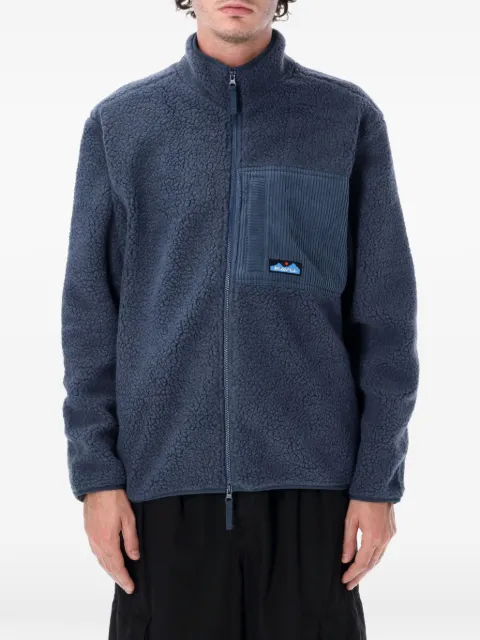 KAVU Wayside corduroy-panel fleece jacket