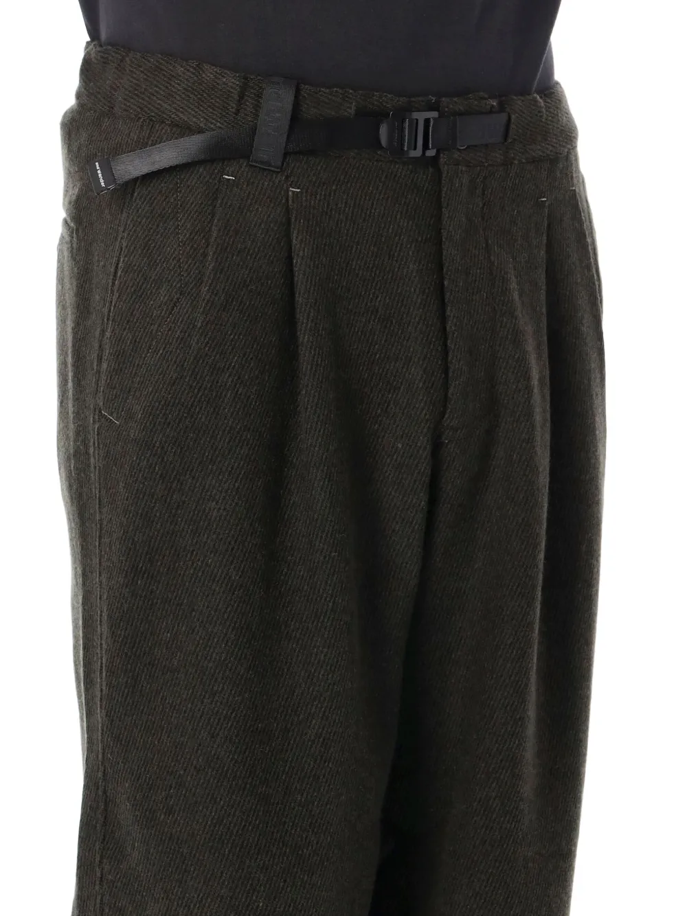 and Wander pleated wide-leg trousers Groen
