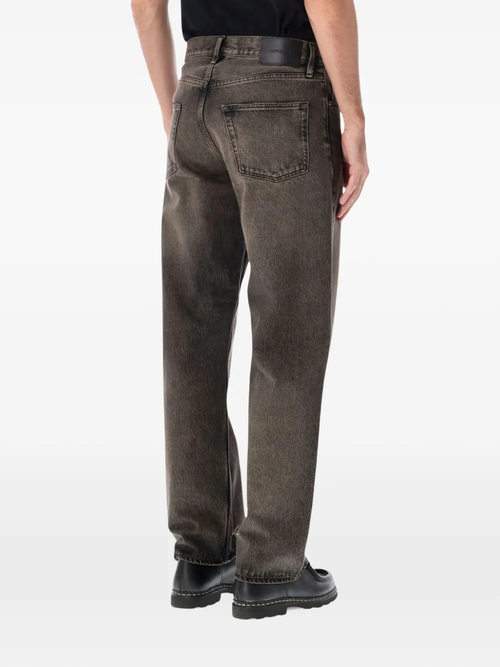 Sunflower faded straight-leg jeans Zwart