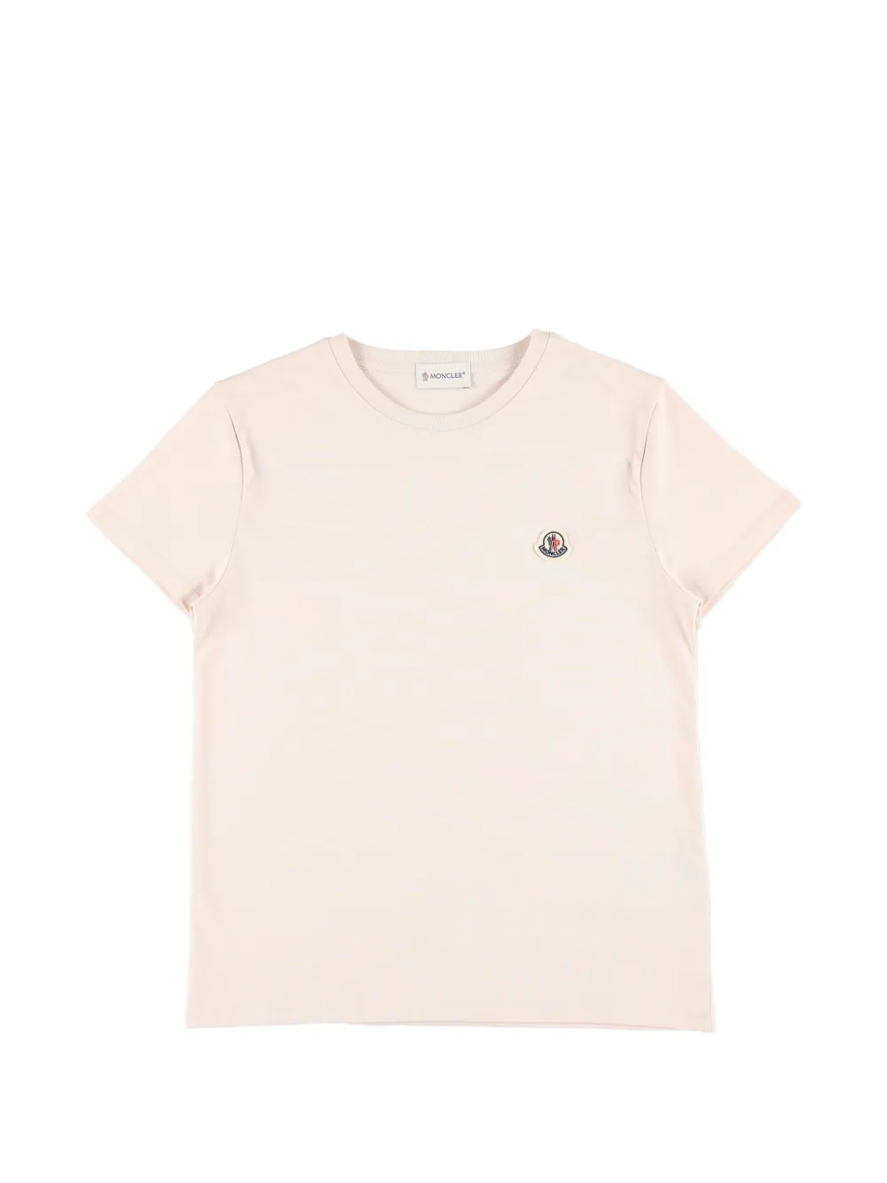 Moncler Enfant Drie T-shirten met logopatch Wit