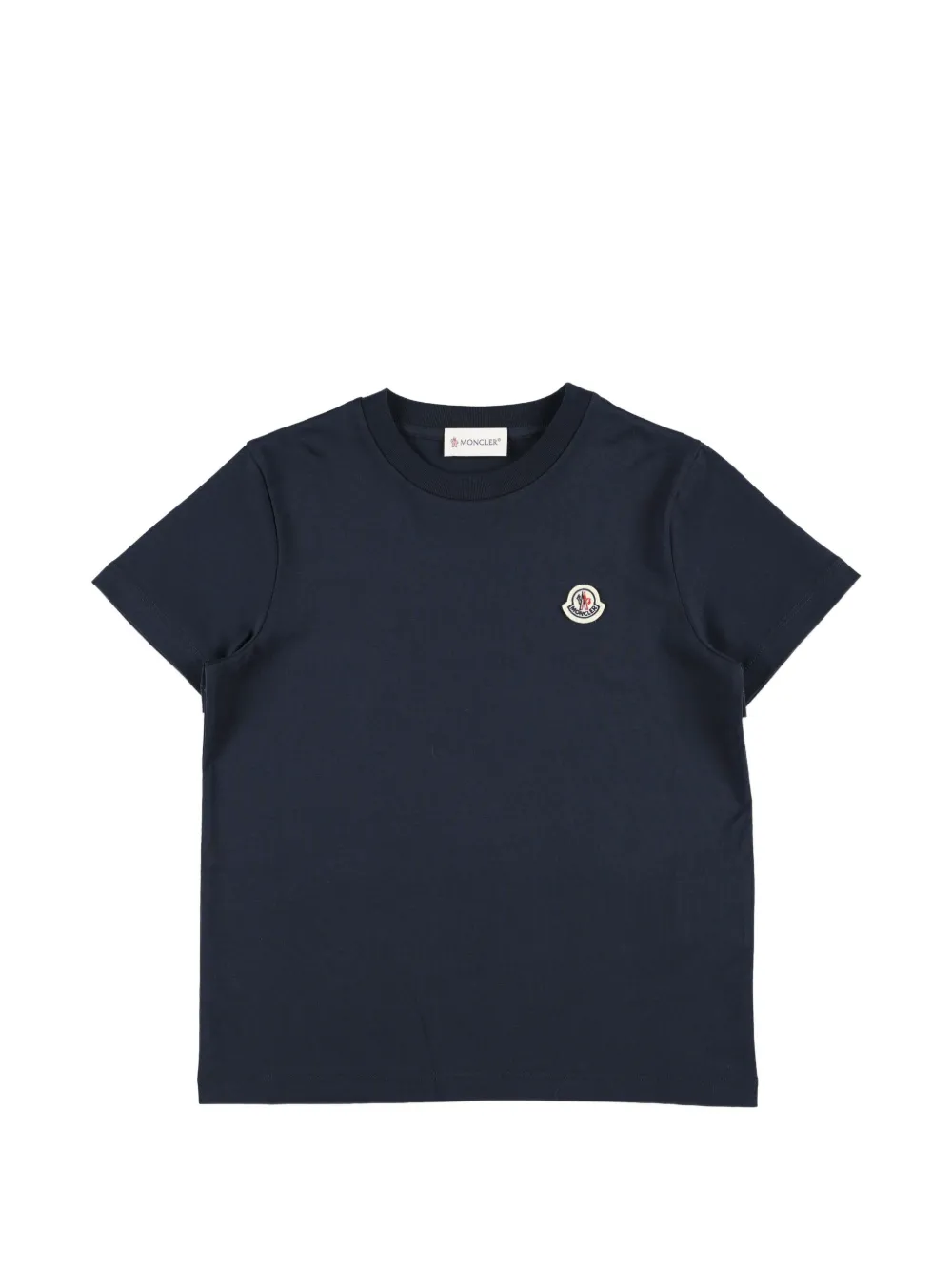 Moncler Enfant Drie T-shirten met logopatch Blauw
