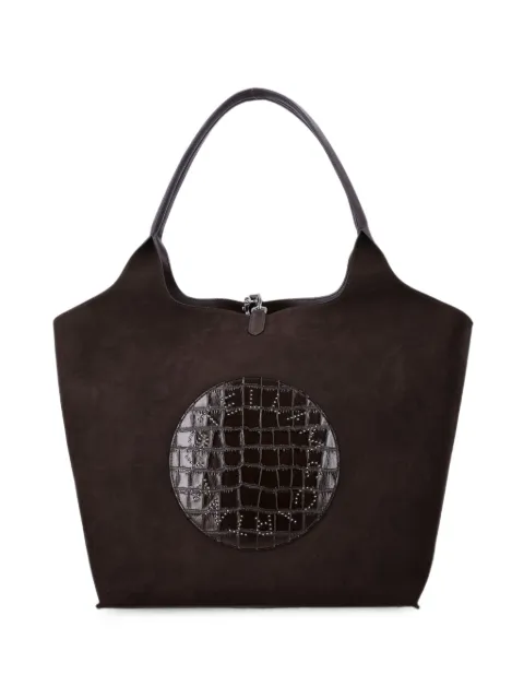 Stella McCartney Bolsa tote Stella Logo com efeito pele de crocodilo