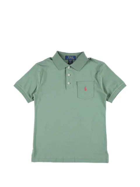 POLO RALPH LAUREN KIDS logo-embroidered pocket polo shirt