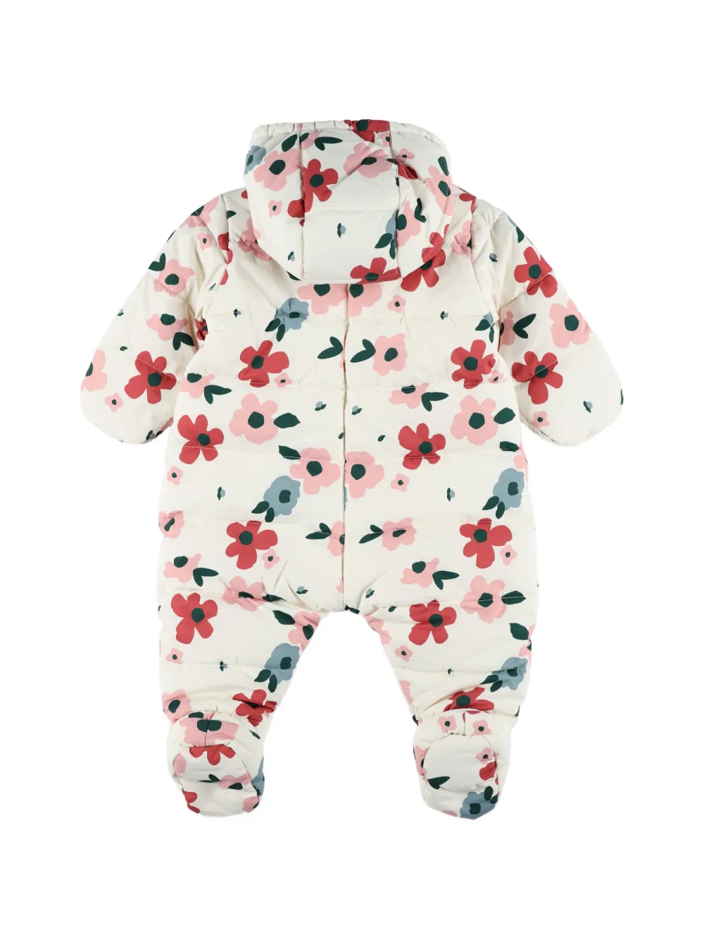Petit Bateau Gewatteerd skipak met bloemen-print Beige