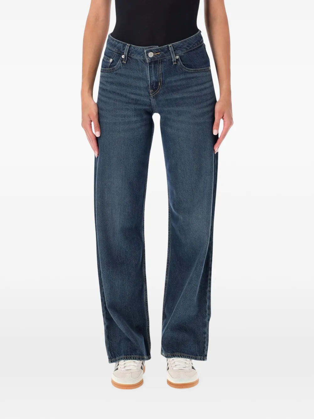 Levi's faded straight-leg jeans - Blu