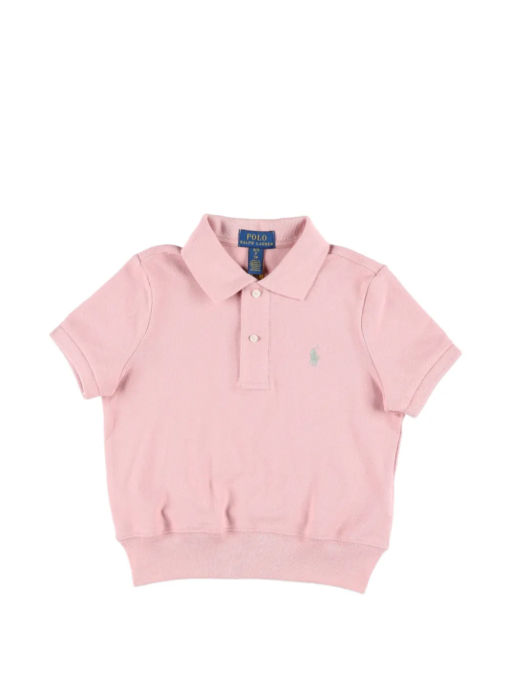 POLO RALPH LAUREN KIDS pleated piqué polo skort set - Roze