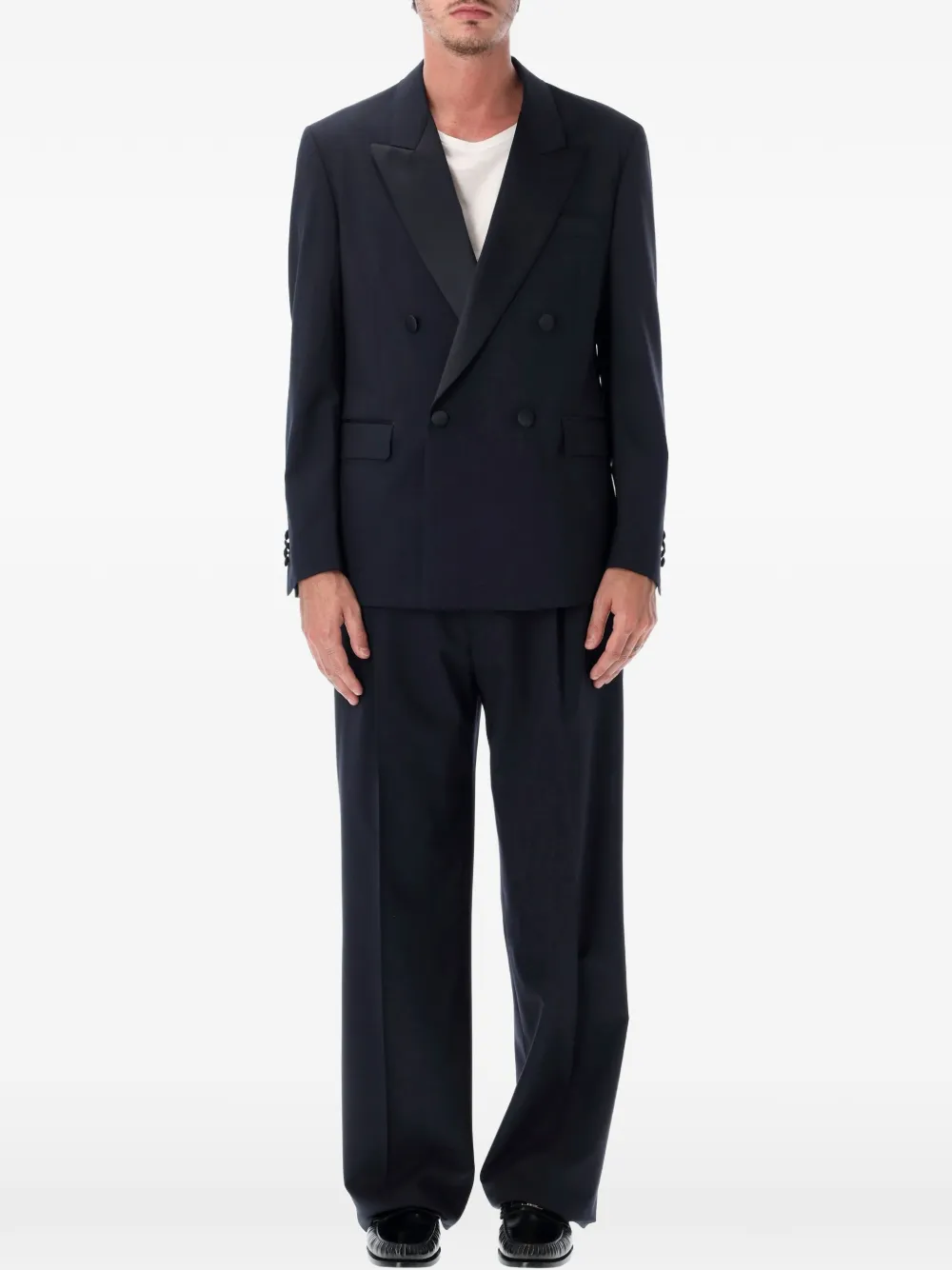 Lardini double-breasted buttoned blazer - Blau