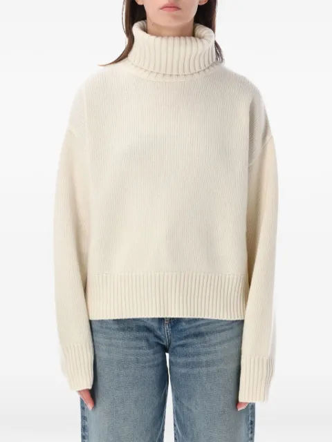 extreme cashmere Crop Xtra roll-neck sweater