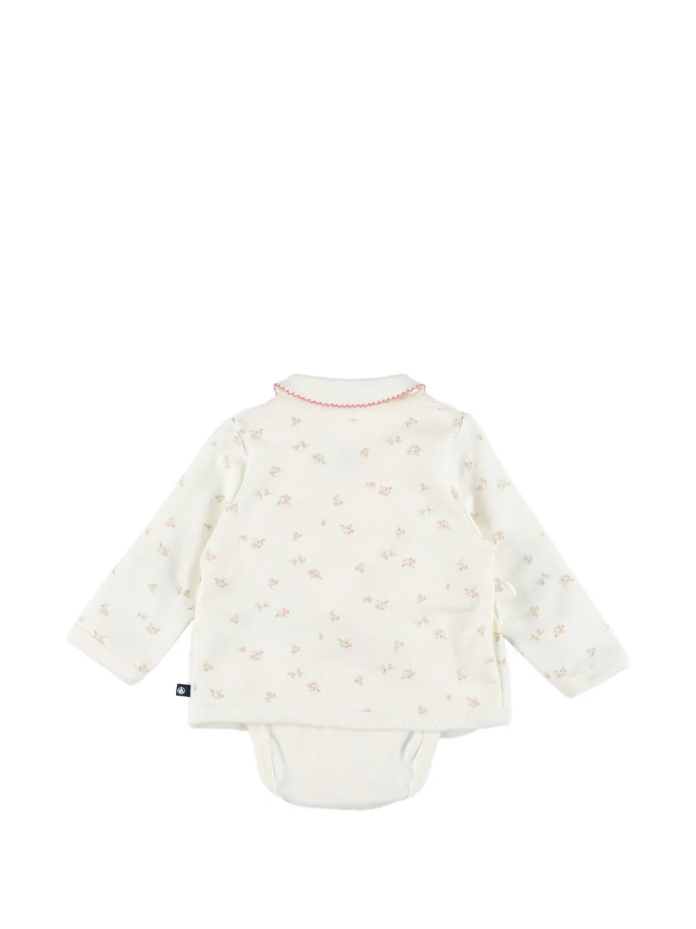 Petit Bateau Drie rompers met bloemenprint Beige
