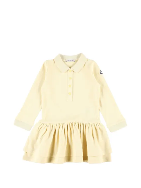 Moncler Enfant logo-patch tiered dress