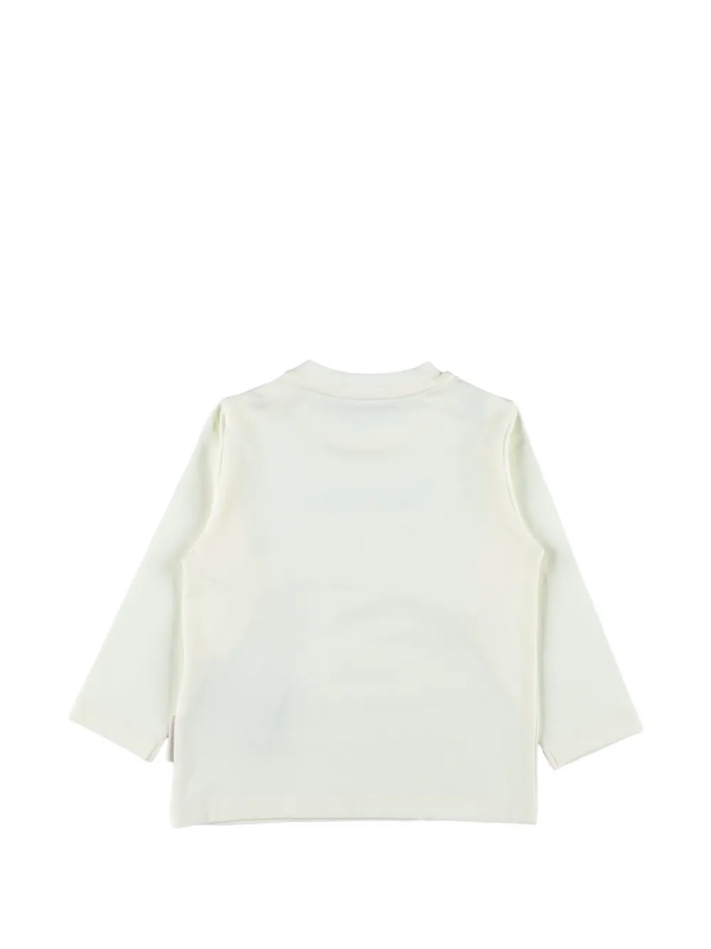 Moncler Enfant Broek en sweater met geborduurd logo Beige
