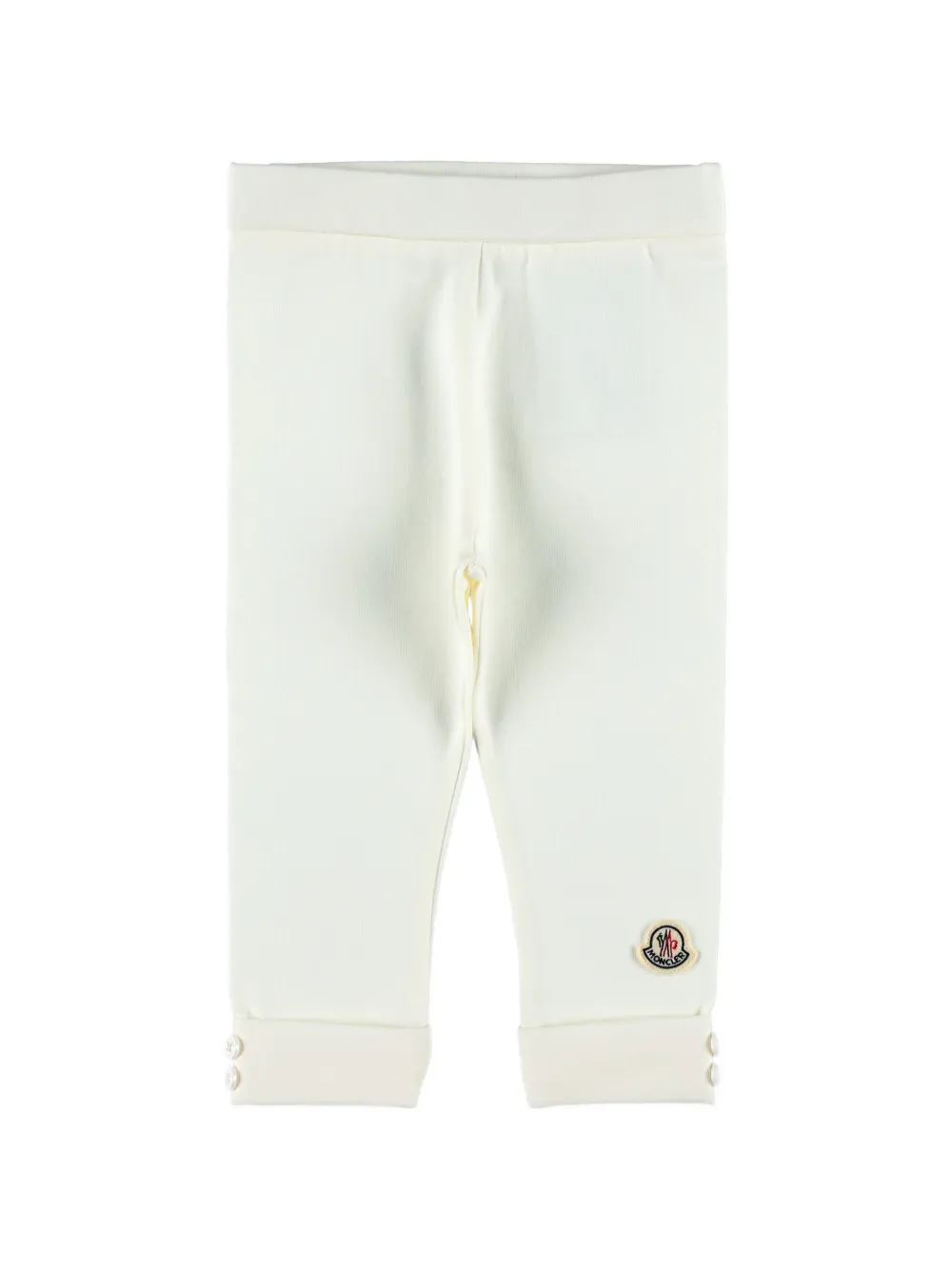 Moncler Enfant Broek en sweater met geborduurd logo Beige