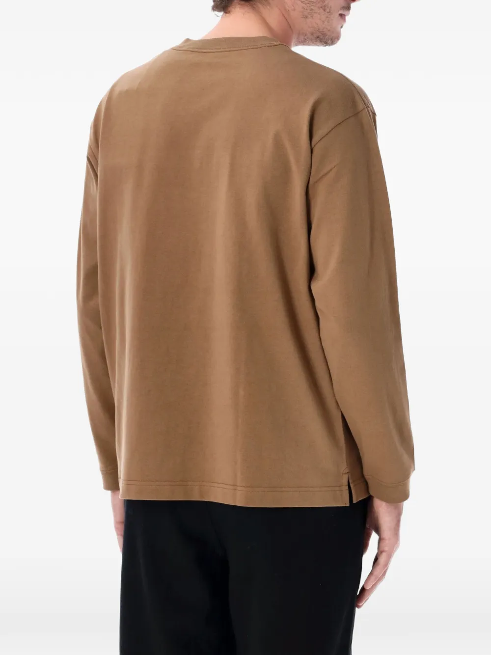and Wander carabiner-detail long-sleeved T-shirt Bruin