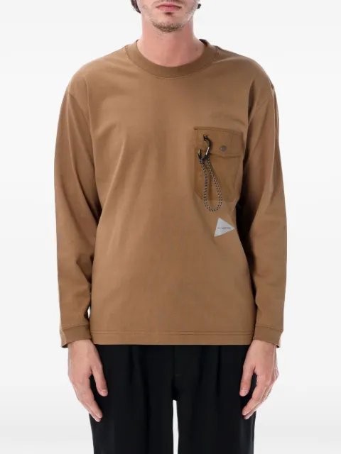 and Wander carabiner-detail long-sleeved T-shirt