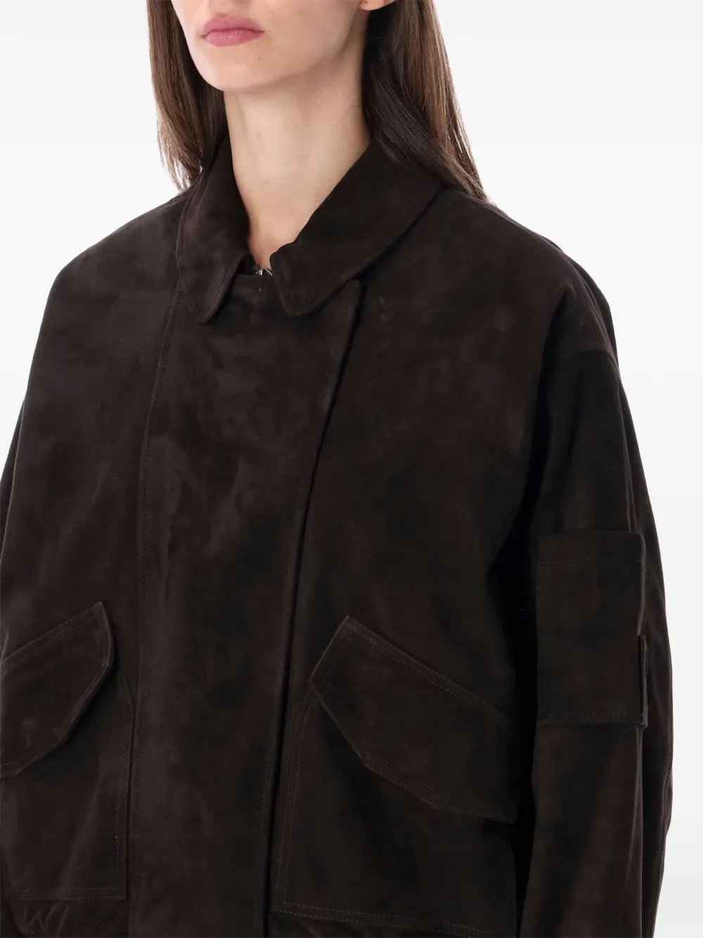 Sword suede bomber jacket Bruin