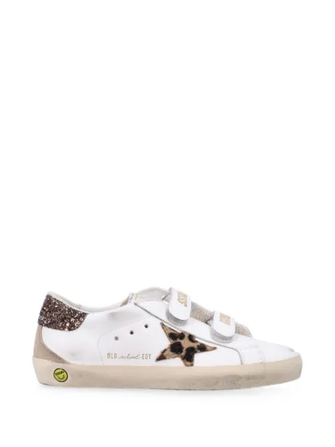Golden Goose Kids Old School leopard-print sneakers