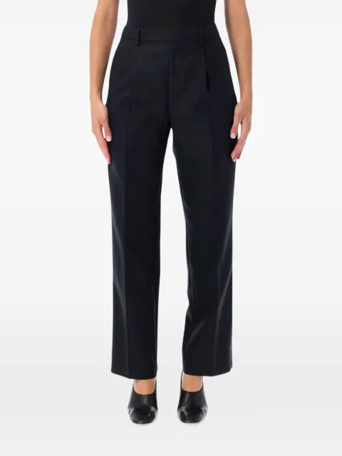 Auralee pleated straight-leg trousers