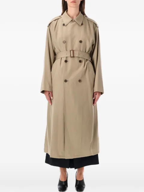 Auralee double-breasted belted coat