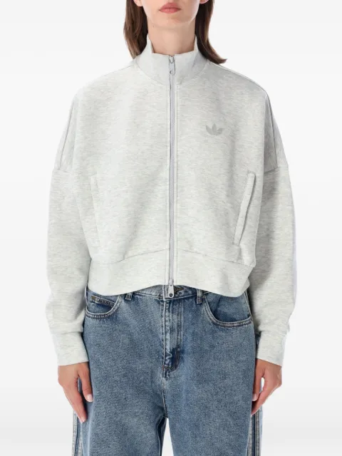 adidas Spacer logo-embroidered striped-sleeve sweater