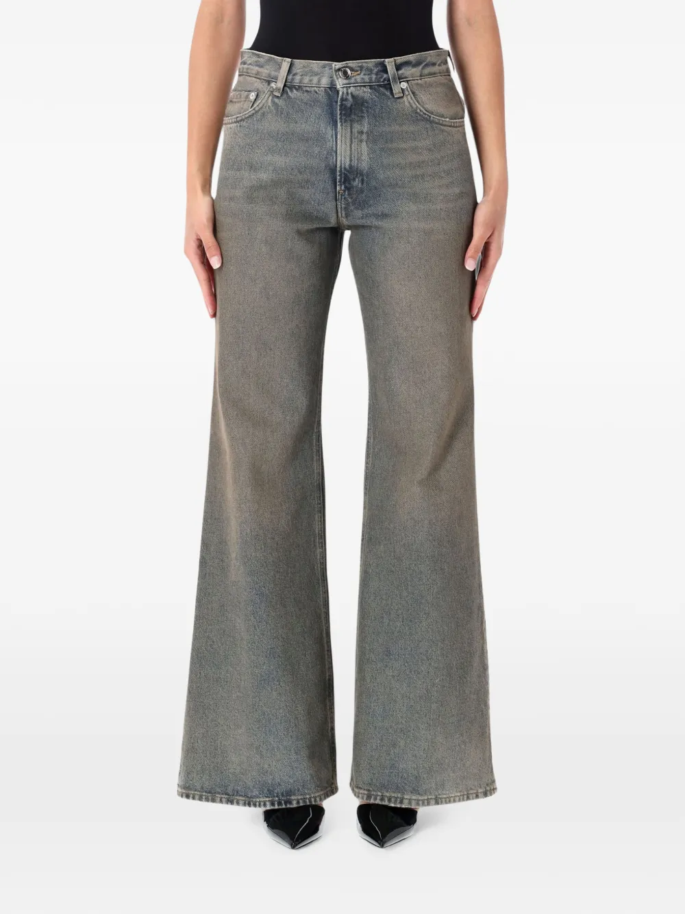 Haikure Clara wide-leg jeans - Grigio
