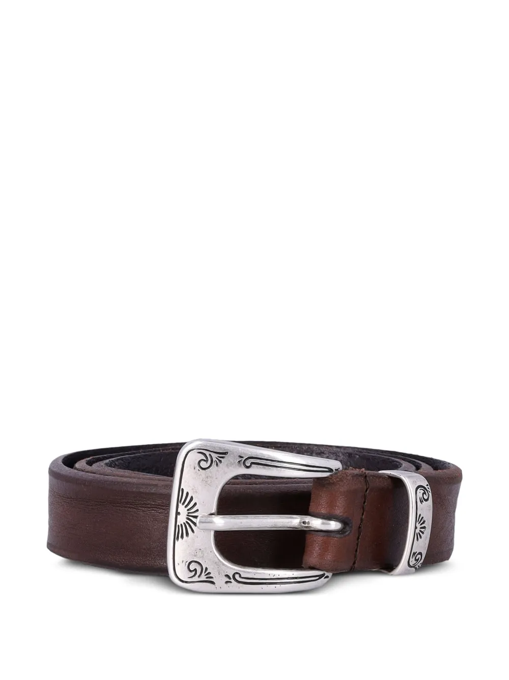 MANCINI 1979 William engraved leather belt