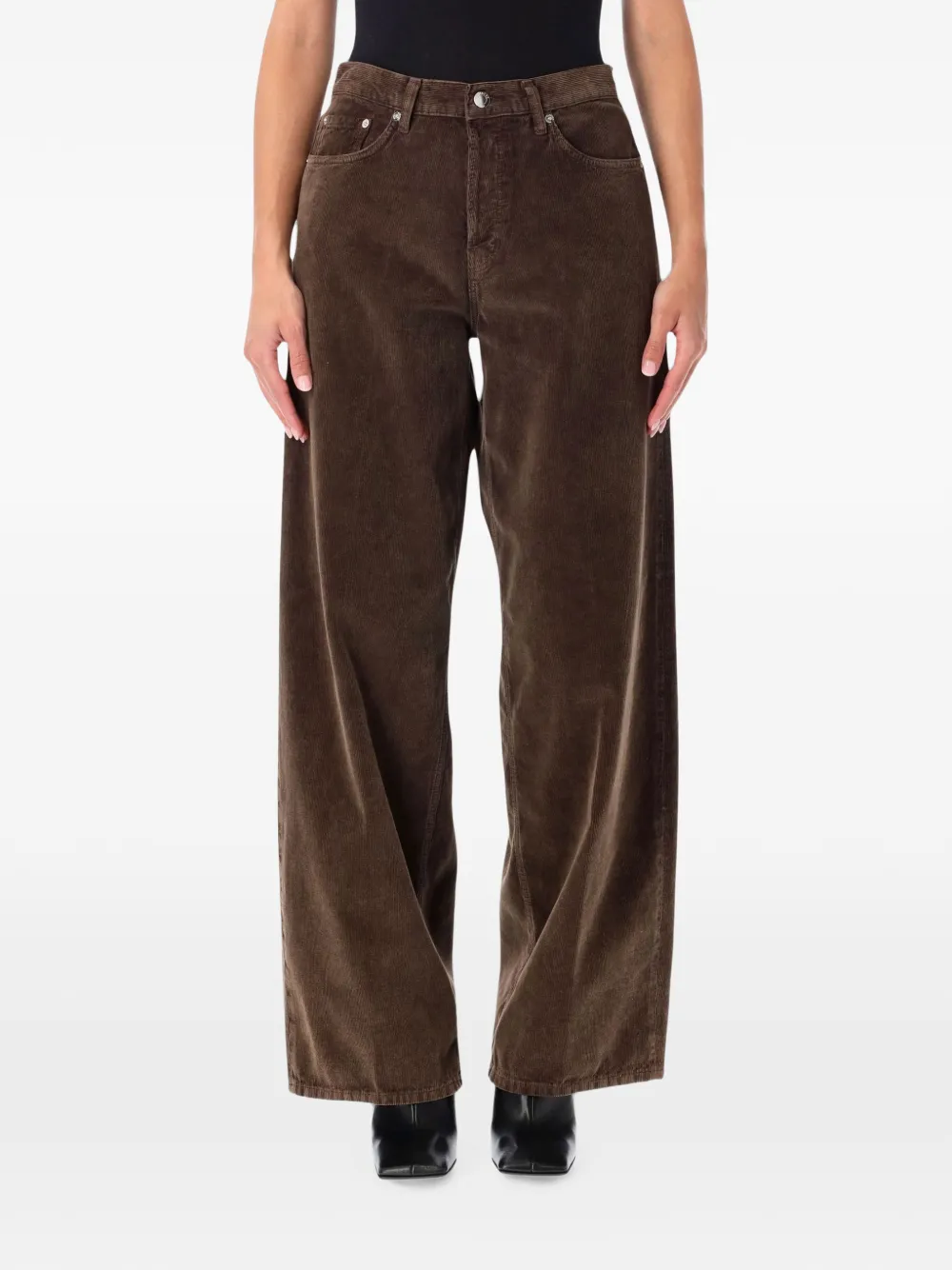 Haikure Cordhose mit weitem Bein - Braun