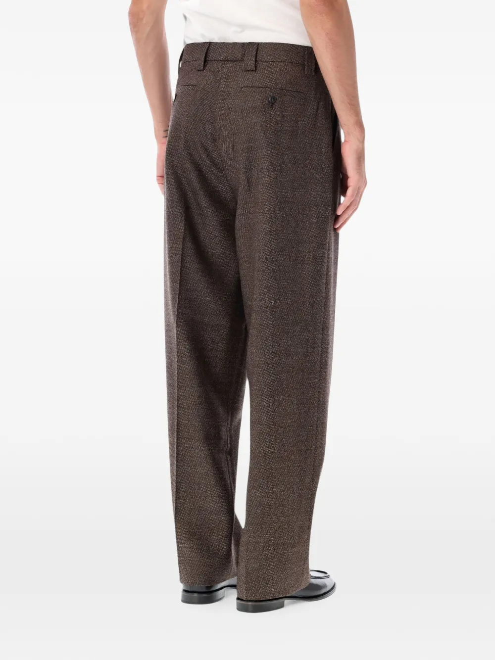 mfpen Service Trousers plooibroek van keperstof Bruin