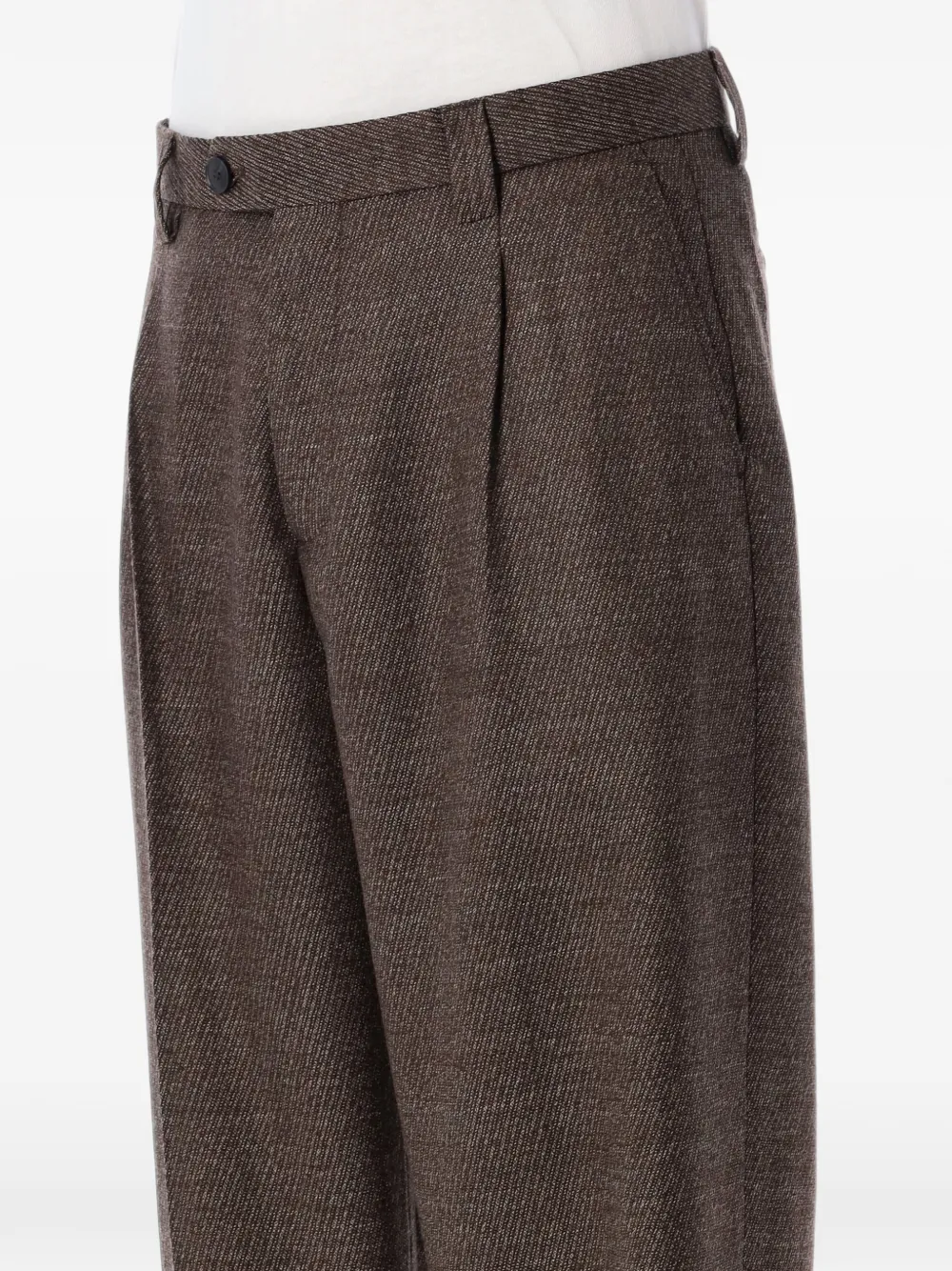 mfpen Service Trousers plooibroek van keperstof Bruin