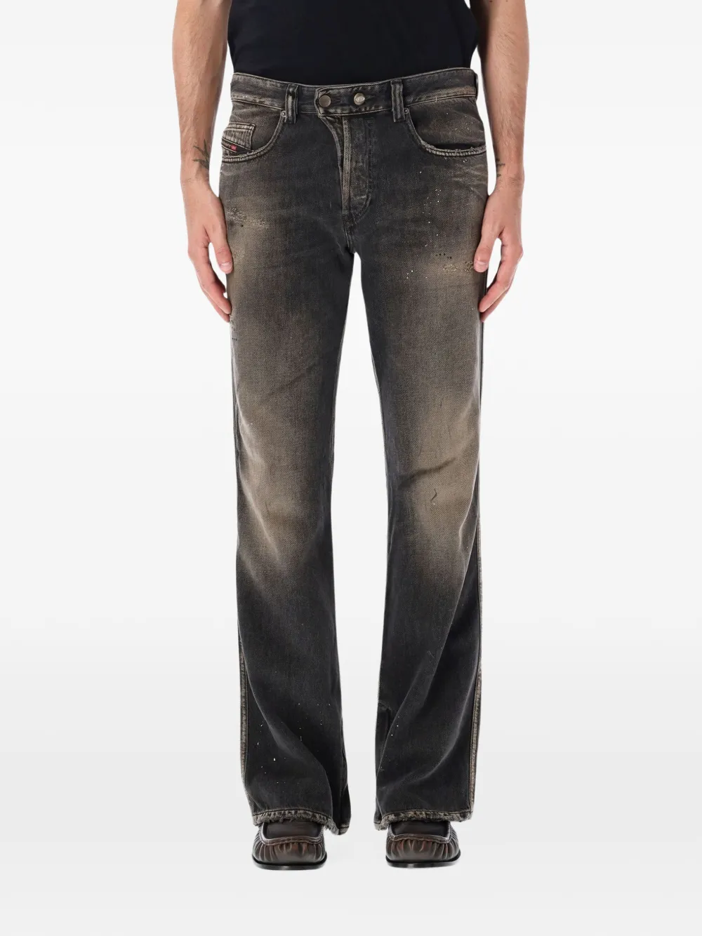 Diesel bootcut jeans regular-waist 1998 D-Buck - Schwarz