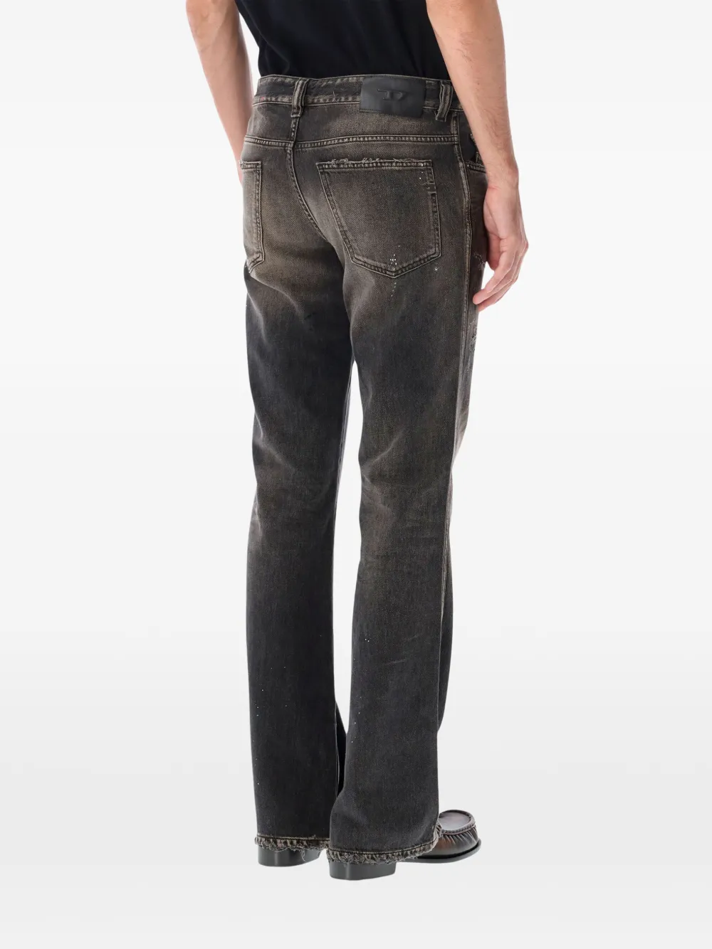 Diesel bootcut jeans regular-waist 1998 D-Buck Zwart